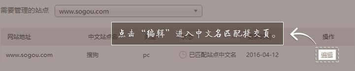 搜狗搜索引擎中文站點(diǎn)名稱匹配申請教程 搜狗搜索引擎中文站點(diǎn)名稱匹配申請教程